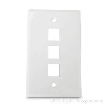 US Type 3-port Faceplate